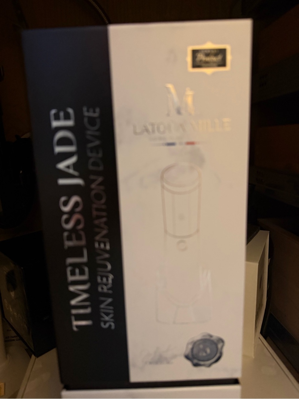 Timeless Jade Skin Rejuvenation Device - Black & White Box